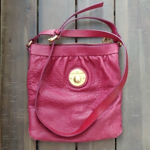 Marc by Marc Jacobs Wine Leather Crossbody Bag